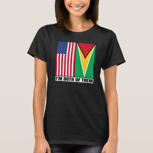 Camiseta Metade do Patrimônio Americano de Meio Guianense E