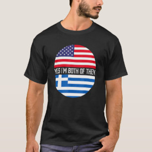 Camiseta Metade do Patrimônio Familiar Grego de Bandeiras d
