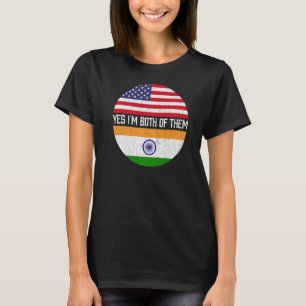 Camiseta Metade do Patrimônio Familiar Indiano de Bandeiras