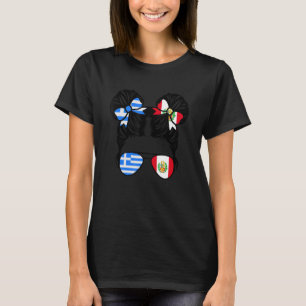 Camiseta Metade Grega Meia Grécia Infantil Peruana Herança