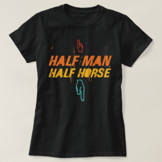 Camiseta Metade Homem Metade Cavalo Retro Vintage