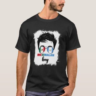 Camiseta Metade Mexicano E Guatemalteco México Guatemala Me