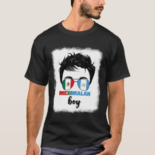 Camiseta Metade Mexicano E Guatemalteco México Guatemala Me