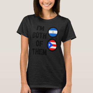 Camiseta Metade Nicaraguense Metade Porto-riquenho DNA Nica