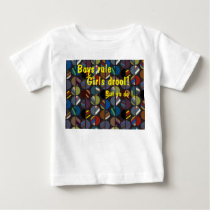 Camiseta Metades Ovalas em Faixa Masculina