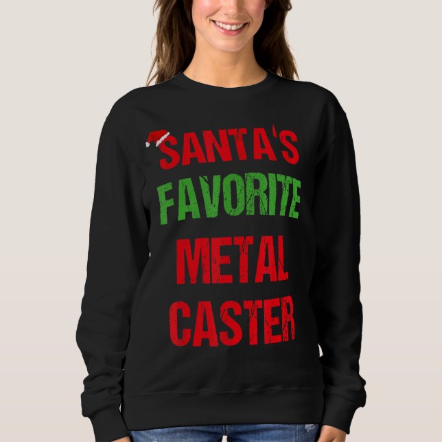 Camiseta Metal Caster Funny Pajama Natal (Frente)