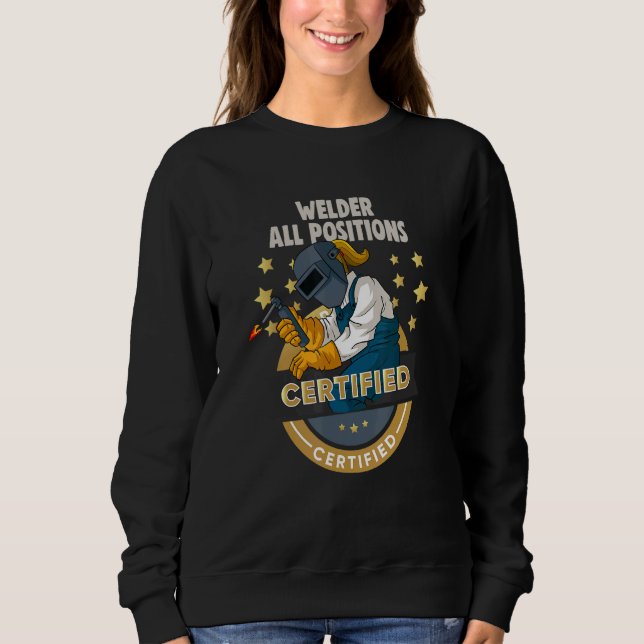 Camiseta metal craftsman Meme Welder all positions certifie (Frente)