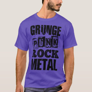 CAMISETA METAL DE PUNK DE GRUNGE