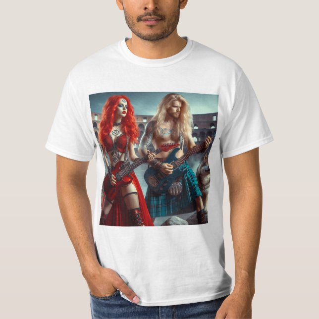 Camiseta Metal en el Coliseo: Pasión Diabólica y Nórdica (Frente)