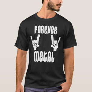 Camiseta Metal Forever Gestos de Mão do Diabo de Heavy Meta