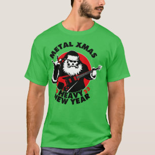 Camiseta Metal Natal Pesado Ano Novo 2023 Heavy Metal Sa