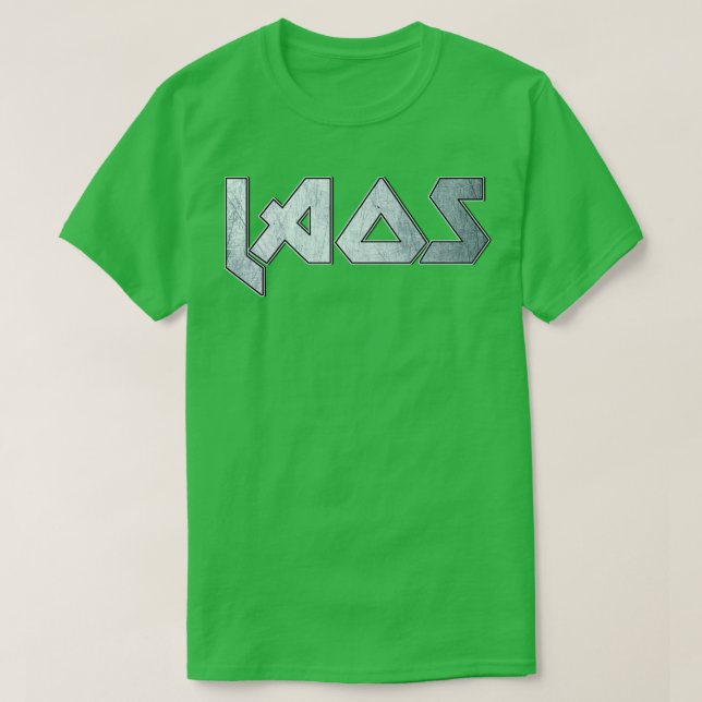 Camiseta Metal pesado Laos (Frente do Design)