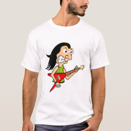 Camiseta metal que joga a cara da guitarra!