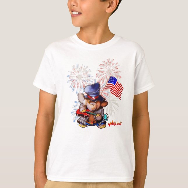 Camiseta Metalfant USA Flag Kid (Frente)