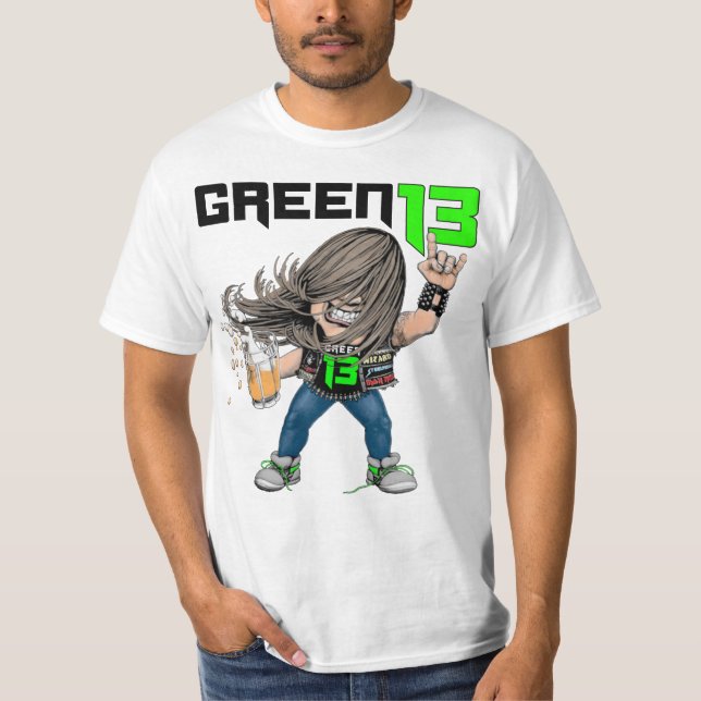 Camiseta Metalhead 2 tomado partido (branco) (Frente)