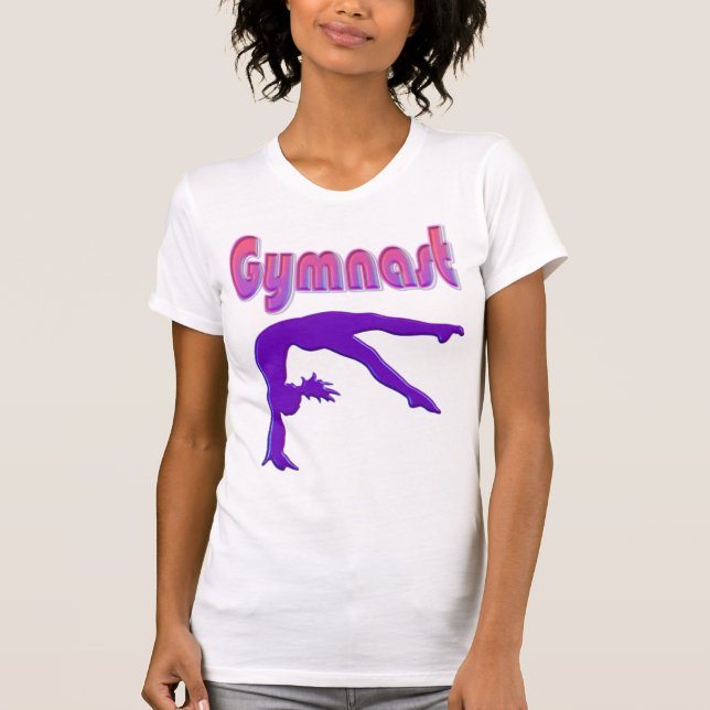 Camiseta Metálico Roxo de Energia do Gymnast (Frente)
