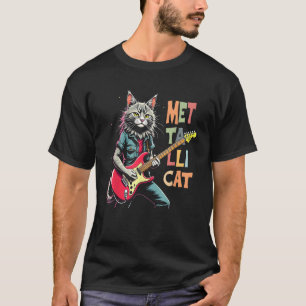 Camiseta Metallicat Tee Rock Roupa, Violão Elétrico
