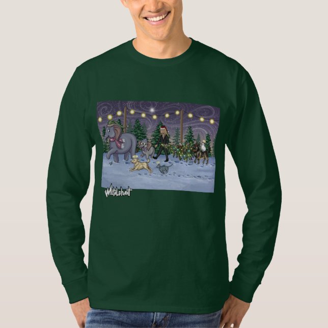 Camiseta Metalphant Family Tree Adult Long Sleeve  (Frente)