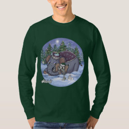 Camiseta Metalphant Wilbur & Mamãe Adulto Manga Longa