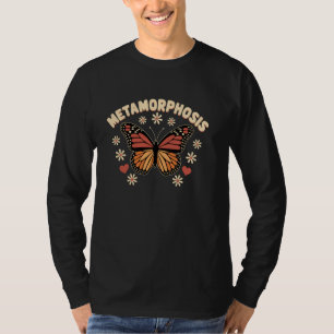 Camiseta Metamorfose da Borboleta Monarca Flor Mulheres Men
