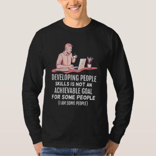 Camiseta Metas alcançáveis Desenvolvendo habilidades Pessoa