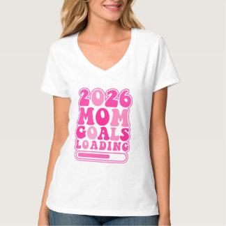 Camiseta Metas de Mãe 2026 Carregando Retro
