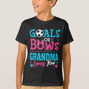 Camiseta Metas de Revelação de Gênero Ou Arcos Vovó Ama Voc