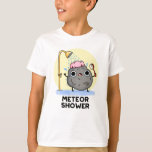 Camiseta Meteor Chá Funny Science Pun<br><div class="desc">Meteor Chá Funny Science Pun apresenta uma rocha de meteoros tendo um chá. Um presente engraçado para a família e amigos que adoram trocadilhos bonitos de ciência.</div>