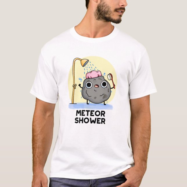 Camiseta Meteor Chá Funny Science Pun (Frente)