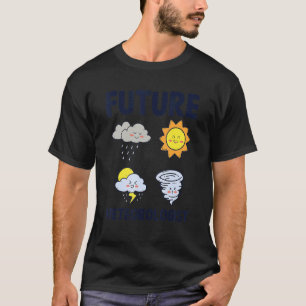 Camiseta Meteorologia de Previsão Meteorológica do Futuro C