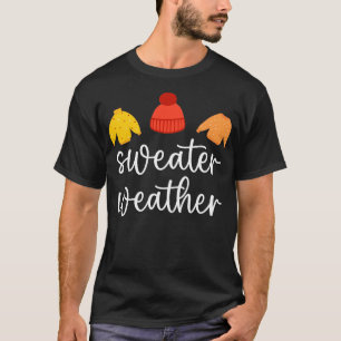 Camiseta Meteorologia Do Sweater Da Época De Queda1