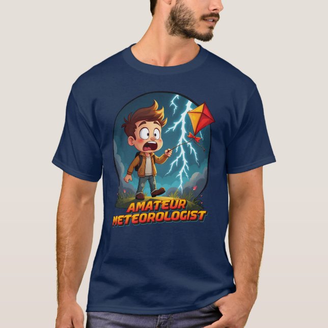 Camiseta Meteorologista amador (Frente)