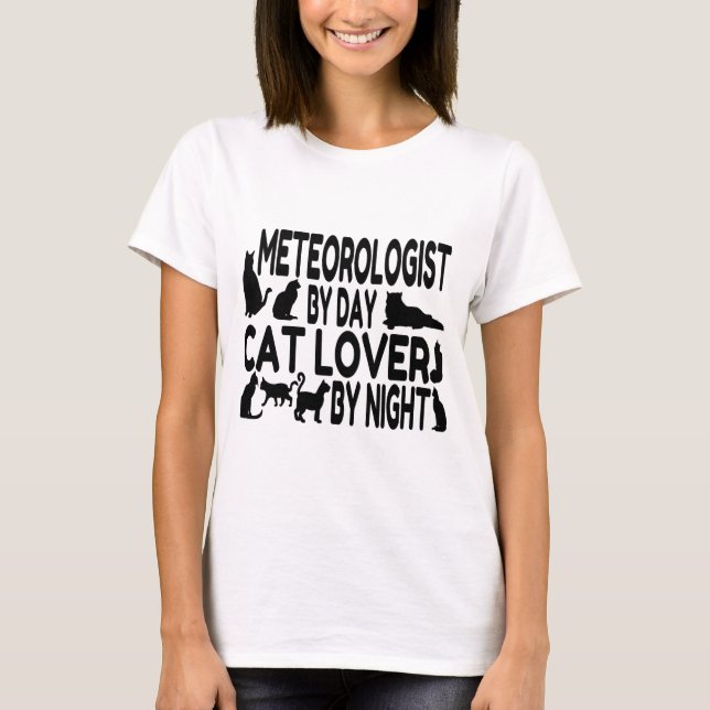Camiseta Meteorologista Cat Lover (Frente)