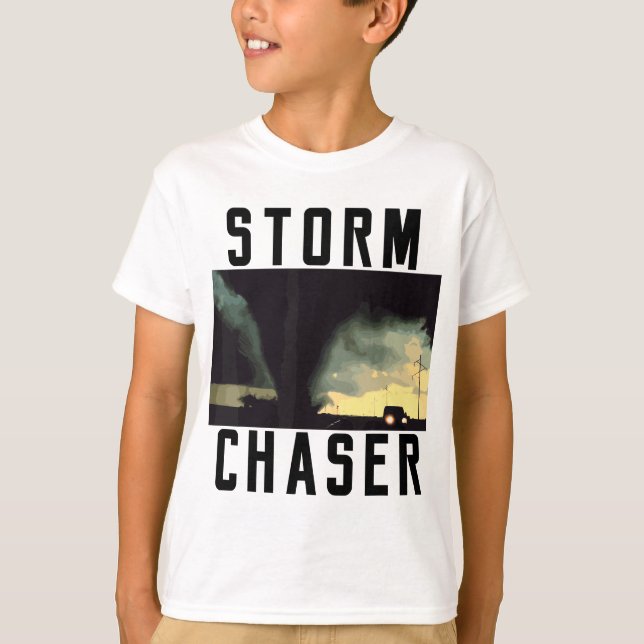 Camiseta Meteorologista de Imagens Meteorológicas de Tornad (Frente)