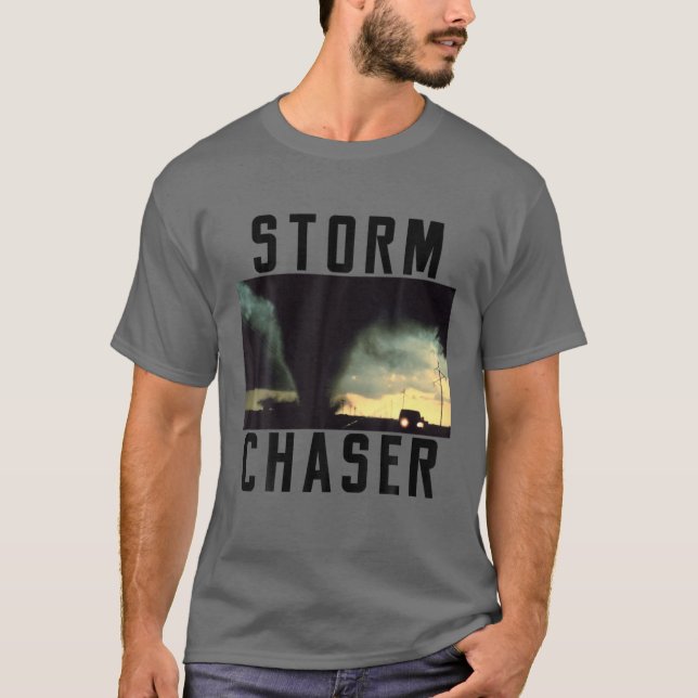 Camiseta Meteorologista de Imagens Meteorológicas de Tornad (Frente)