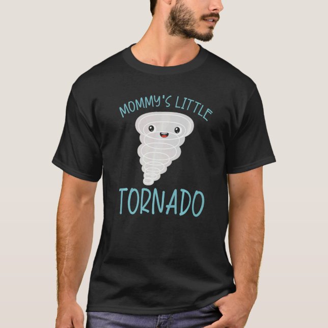 Camiseta Meteorologista Futuro Tornado de mamãe (Frente)
