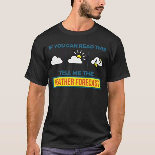 Camiseta Meteorologista Me Diz A Tempestade C Da Previsão D (Frente)