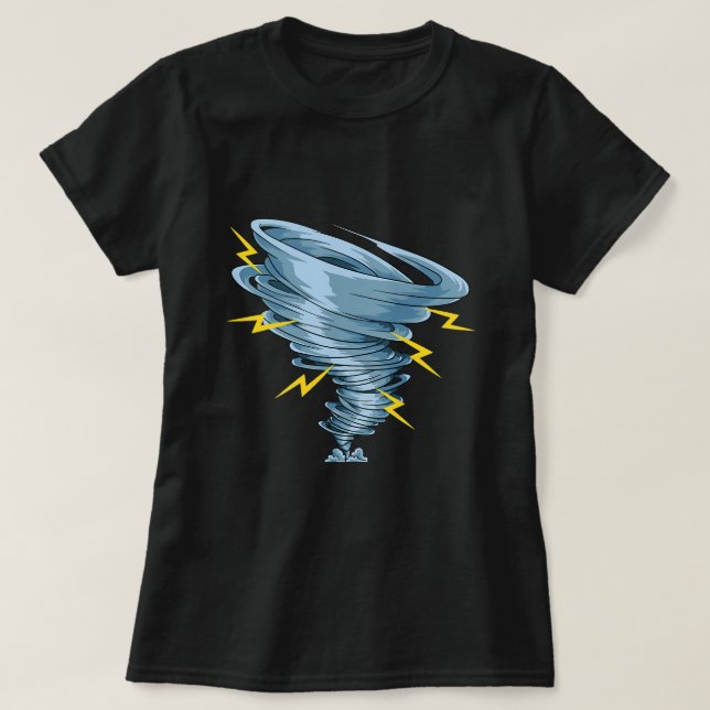 Camiseta Meteorologista Tornado (Frente do Design)
