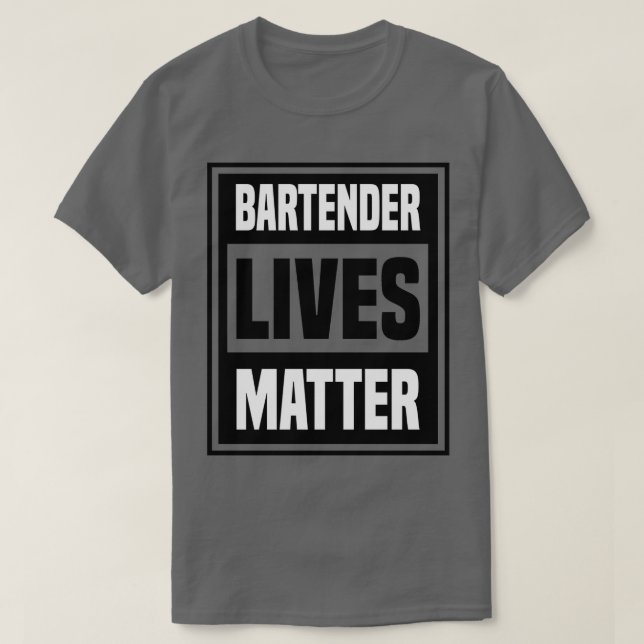 Camiseta metetro de vidas do barman (Frente do Design)