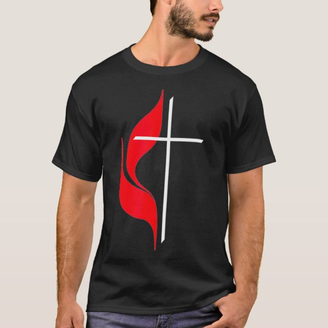 Camiseta Metodista Bandeira Cristã Metodista Protestante (Frente)