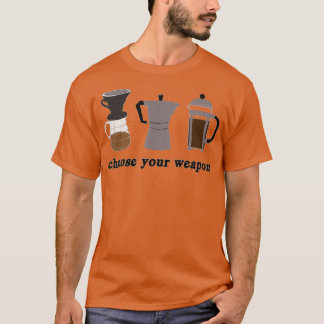Camiseta métodos de elaboração de café T
