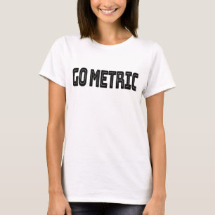 Camiseta Métrica Ir - Cotações de Ciência do Sistema Métric