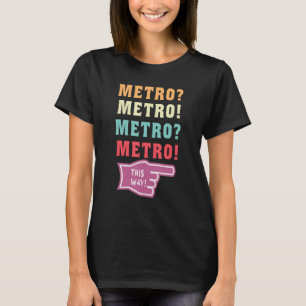 Camiseta metro deste modo, cara viral meme
