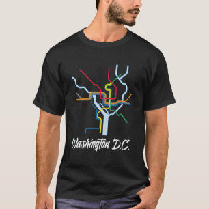 Camiseta Metro Map Washington DC Subway Underground City Ra