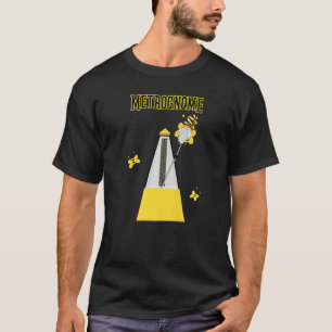 Camiseta Metrognome Bee Gnomo Pun Para Músicos Sobre Metr