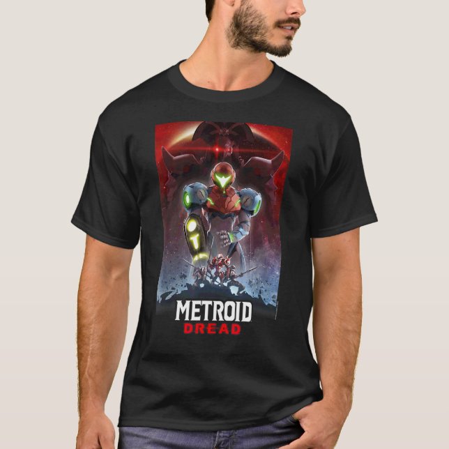 Camiseta Metroid Dread Galactic Group Gaming Poster (Frente)