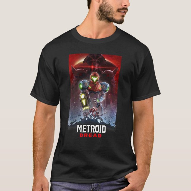 Camiseta Metroid Dread Galactic Group Gaming Poster (Frente)