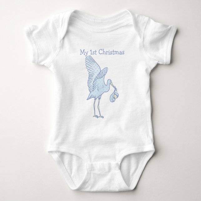 Camiseta Meu 1º Natal Bebê (Frente)