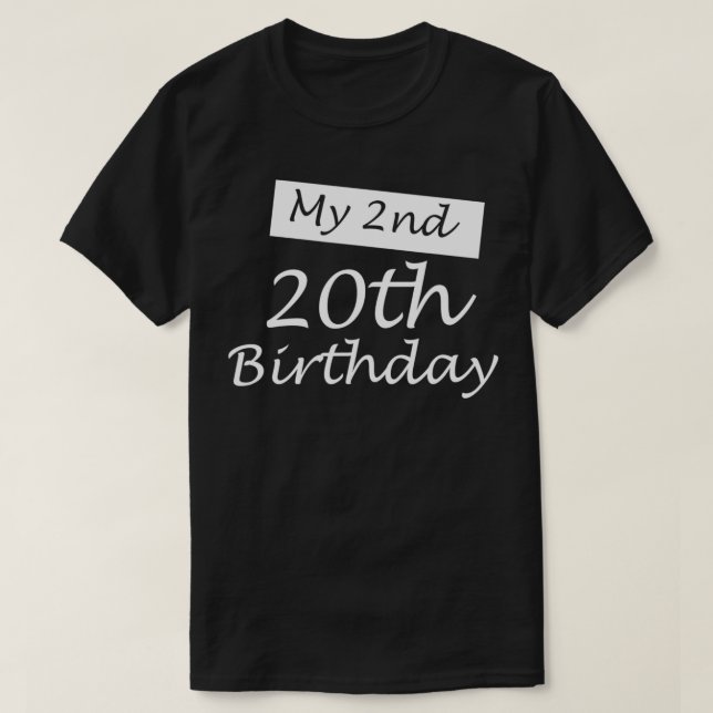 Camiseta Meu 20 de aniversário Humor de 40 anos 1981 40º (Frente do Design)