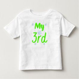 Camiseta Meu 3º Aniversário de Três Anos